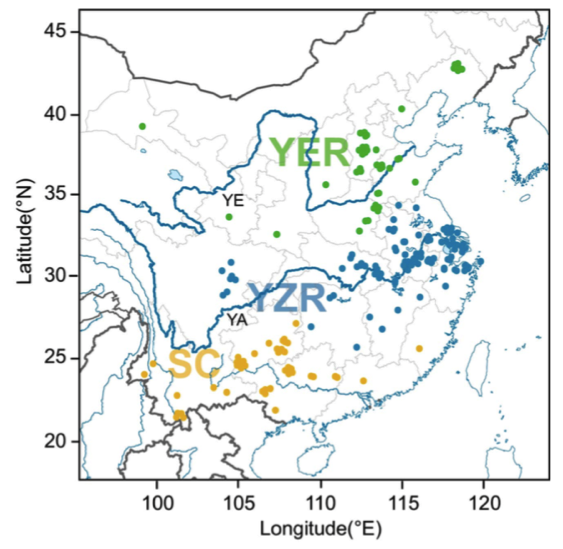 圖3 亞洲棉的地理分布